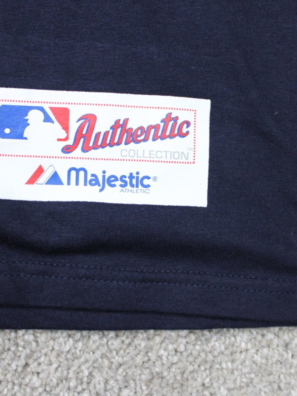 Cleveland Indians Shirt NWT Mens XL Blue Majestic 2007 MLB Playoffs Short Sleeve - Picture 4 of 12